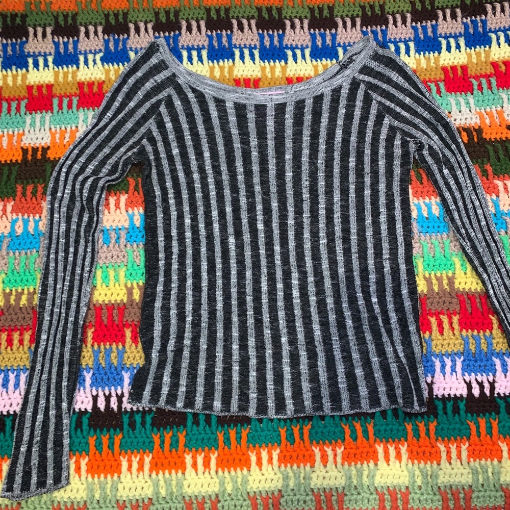 Sweet ‘n’ Sinful Black and grey striped L